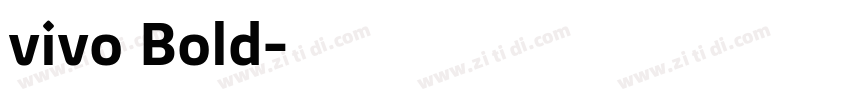 vivo Bold字体转换